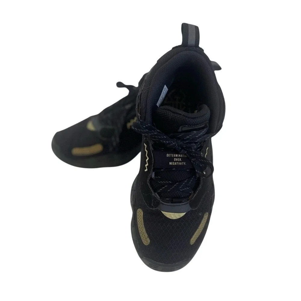 Adidas D.O.N. Issue 3 Mens Basketball Shoes Black Gold‎ Size 7